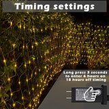 Eueasy LED Net Lights, 480L 10×10 FT Outdoor Mesh Lights for Patio, Gazebo