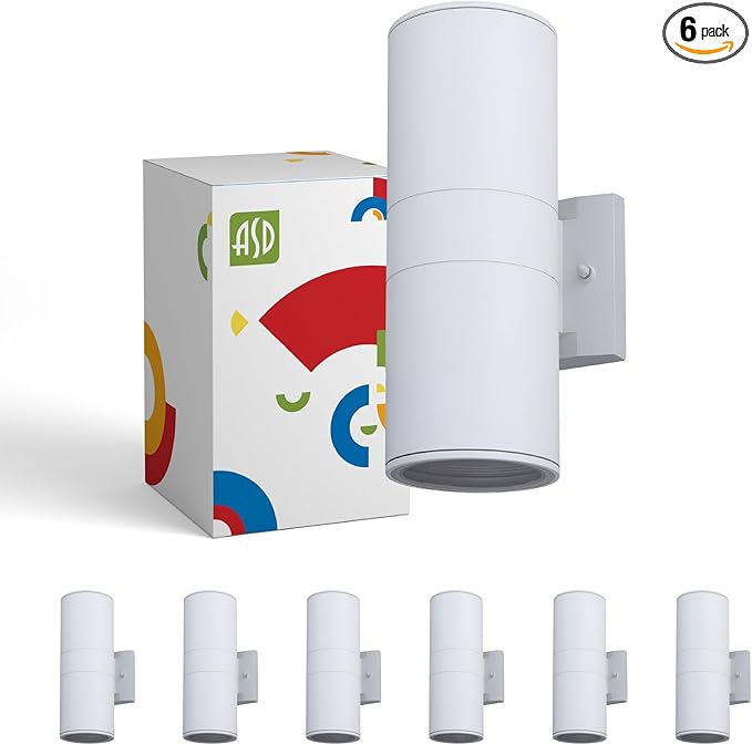 ASD 2 Light Outdoor Wall Light Fixture | 120W E26 Bulb Socket 120V ETL Cylinder Up Down Lights | | Lumora