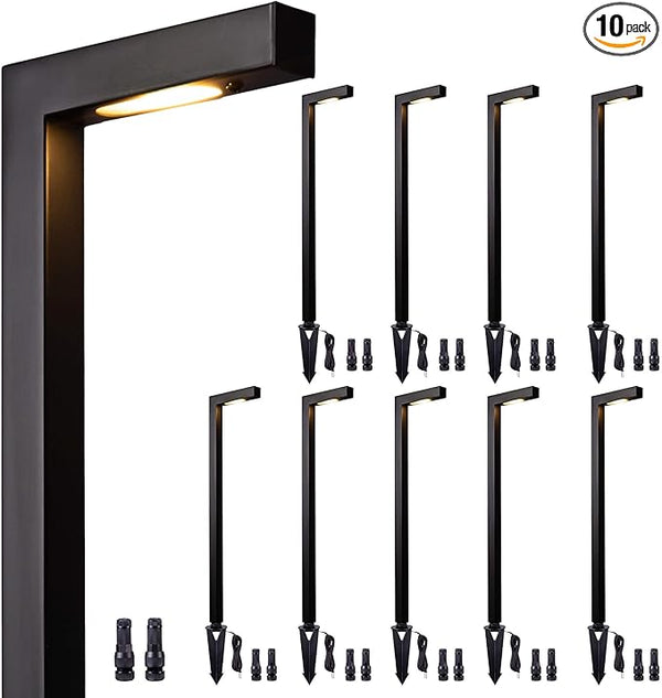 Gardenreet Brass Landscape Path Lights, LED 12V Low Voltage Pathway Lights Wired, Modern Outdoor Garden Lights | Lumora