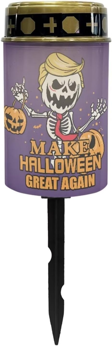 Funny Pumpkin Solar Light Outdoor Decorative Landscape Path Light Waterproof Led Flameless Grave Solar Path Lights Outdoor Halloween Decor