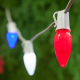Wintergreen Lighting C9/E17 Light Stringer, 12' Socket Spacing, Outdoor String Light Patio Stringer, Fits C9/E17 | Lumora