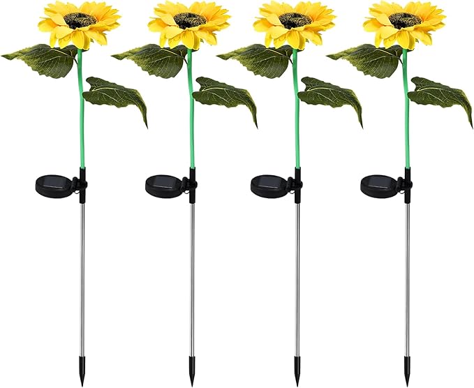 ZPSHYD Solar Sunflower Lights, IP65 Waterproof Outdoor Garden Auto ON/Off Solar Decorative Lights for Backyard | Lumora