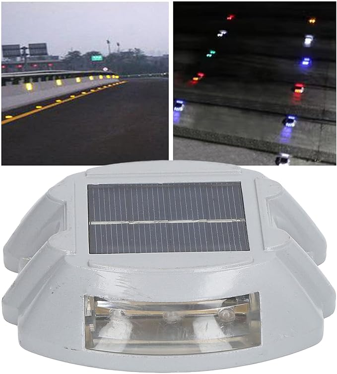 AYNEFY Light for Outdoor Solar Deck Light, Road Marker for Outdoor (Green Light), AYNEFYdypefuhg13-12 | Lumora