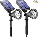 URPOWER Solar Spot Lights - 2-in-1 Waterproof Landscape Spotlights, Dusk-to-Dawn Solar Powered Outdoor Lights for | Lumora