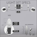 Wintergreen Lighting 25 C7 Opticore Commercial Warm White Christmas Lights - Outdoor LED Heavy Duty Bulbs for | Lumora
