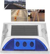 LED Road Reflector,Solar Power Ground Marker Lights,Waterproof Outdoor Driveway Road Highway Spike Lamp,Road Ground | Lumora