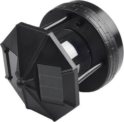 Solar Rotating Lighthouse Solar Powered Lighthouse Outdoor Lawn Light for Garden Yard Outdoor Decor(Black)