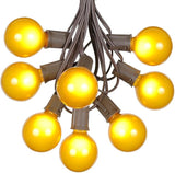 100 Foot G50 Outdoor Patio String Lights with 125 Yellow Globe Bulbs – Indoor Outdoor String Lights – Market Bistro | Lumora