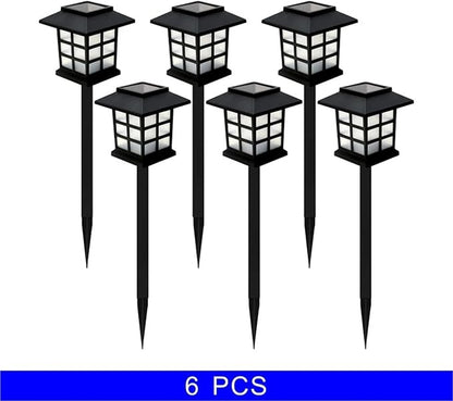 Solar Pathway Lights, 2/4/6/8Pcs Waterproof Outdoor Lawn Lamps, Decorative Landscape Lighting for Garden Yard & Walkways, Auto On/Off(RGB,6 pcs)