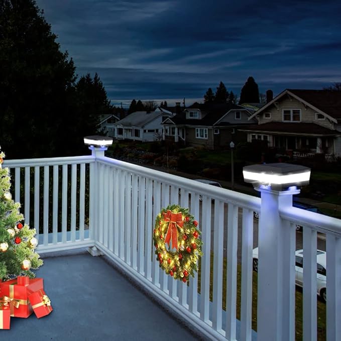Sumaote Solar Post Cap Light, Outdoor Waterproof LED Solar Post Light Fits 4x4 5x5 6x6 Wooden Posts Fence Lights | Lumora
