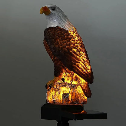 Outdoor Solar Lights, Eagle Solar Lights Outdoor Waterproof Eagle Decoration with Stakes for Garden, Yard, Lawn