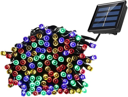 Solar LED String Lights LEDs Outdoor Decorative Lamp for Garden Lawn Patio with Color Modes Energy-Saving Solar Powered Lights for Backyard Pergola and Party Ambiance