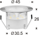 1 Pack Led Deck Lights Outdoor Waterproof Low Voltage Stainless Steel 1W Outdoor Yard Garden Decoration Lamps | Lumora
