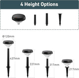 Linkind Multicolor Solar Spot Lights 4 Pack+ Warm White Solar Pathway Lights 8 Pack - Outdoor Security Flood Light | Lumora