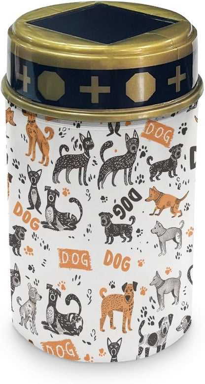 Funny Dog Solar Lantern Outdoor Waterproof Solar Garden Stake Lights for Yard Patio Warm White Soler Pathway Lights LED Landscape Lighting Flameless Solar Powered Fairy Lights