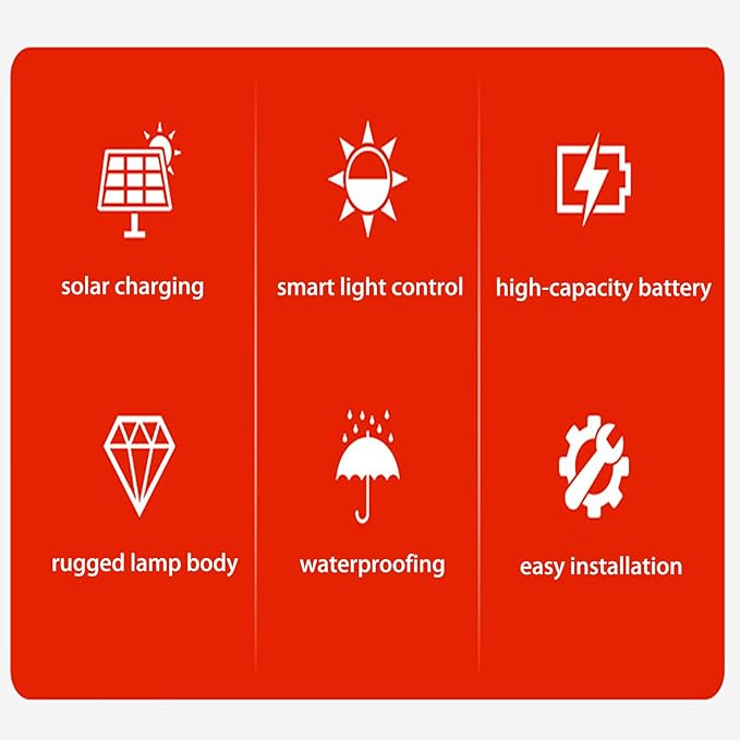 Solar Pathway Lights 6 Pack Solar Garden Lights IP65 Waterproof Outdoor Solar Lights for Yard Dusk to Dawn Landscape Lighting for Garden, Lawn, Walkway, Warm White
