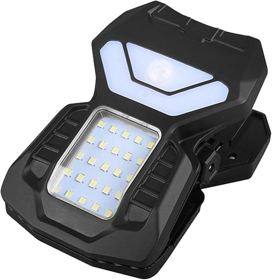 Clip on Solar Lights Outdoor - Waterproof Motion Sensor Outdoor Lights - Lamp with 3 Modes for Farm Gutter Deck Pathway Stairs Backyard Walkway Flower Bed Step Driveway Garage Camping