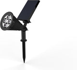Magictec Solar Spotlights, 2-in-1 Adjustable 4 LED Wall/Landscape Solar Lights with Automatic - Outdoor Path Light | Lumora