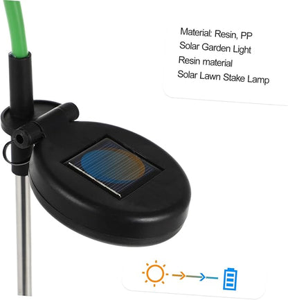 Milisten Solar Light Flower Shape Led Garden Pathway Lamp Solar-Powered Wisteria Design for Outdoor Decor Easy Installation for Landscape Lighting