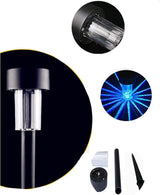12PCS Blue LED Outdoor Plastics Garden Solar Powered Landscape Light Lamp Patio Lawn Decoration Lights (Blue) | Lumora