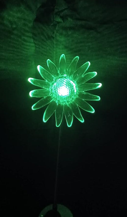 Starry Illuminate 3 PCS Solar Color Changing Style Garden Stake Light Pathway Stake Light (Sunflower)