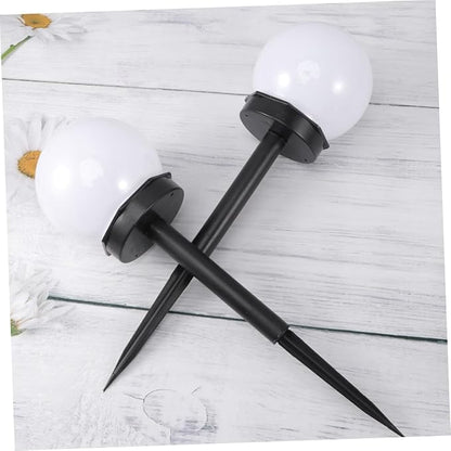 NUOBESTY 8pcs Solar Lawn Lights Waterproof Outdoor Garden Solar Spotlights with Ground Stakes for Yard Path Landscape Lighting