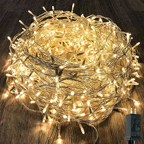 KAQ Connectable 300LED 115Ft String Lights, Christmas Lights Indoor Outdoor