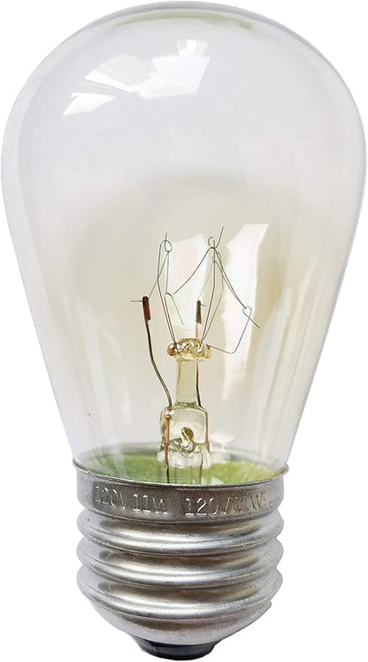 Pack of 15pcs S14 Replacement Outdoor String Light Bulbs, 120V 11W Outdoor Patio Vintage Light Bulbs Set for Commercial Grade Outdoor Patio Vintage String Lights