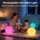 12-inch LED Glowing Ball Light w/Remote, LED Globe Orb Night Light Mood Lamp for Kid Adult - Outdoor Wall Light | Lumora