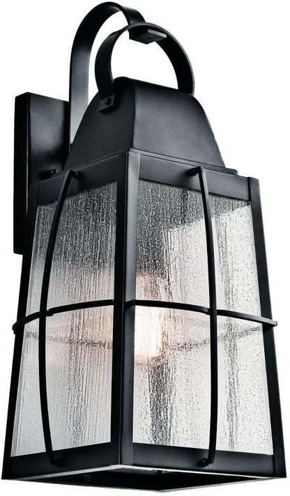 Kichler 49554BKT Tolerand Outdoor Wall 1-Light, Textured Black 10-Inch, 20"