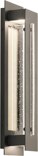 Kichler River Path 23" LED Outdoor Wall Light in Olde Bronze®, 1-Light Contemporary Exterior Wall Sconce with Clear | Lumora