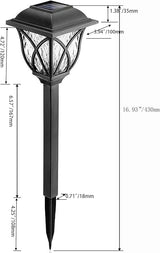 Solar Lights Outdoor Waterproof, 2Pack LED Solar Garden Lights, Outdoor Decorations, Garden Decor for Yard, Patio | Lumora