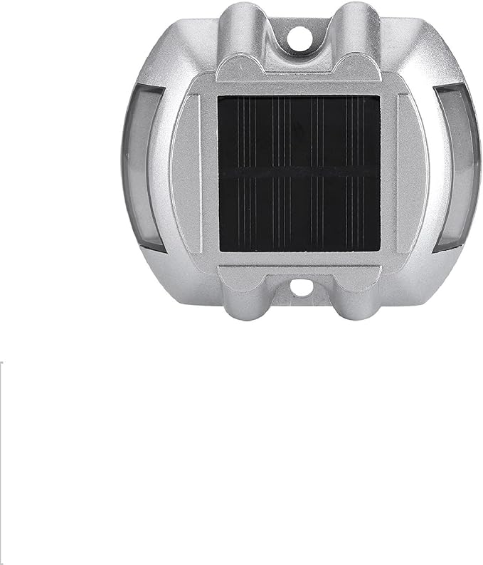 Solar Pathway Lights, 6 LED Outdoor Driveway Lights, Casting Aluminum Construction Solar with Design, Ideal for Road, Yard & Garden (Blue)