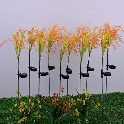 Solar Garden Lights 2pcs Solar Stake Lights Outdoor Decorative Solar Pathway Lights Waterproof Solar Path Lights LED Landscape Lights for Garden Yard Patio Path Walkway