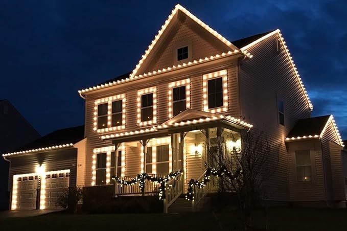 Novelty Lights 10CT (250 Bulbs) 25 Pack C9 LED Bulbs, Dimmable Faceted Outdoor LED Christmas Lights Replacement | Lumora