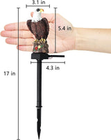 Luwint Solar Garden Statue, Small Bald Eagle Outdoor Solar Stake Light Decor for Garden Lawn Yard Decoration | Lumora