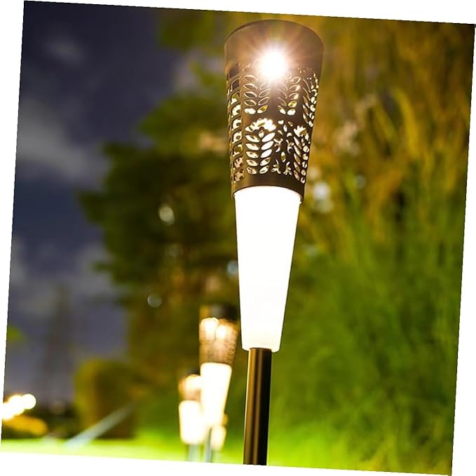 6pcs Solar Stake Lights Outdoor Garden Lawn Pathway Lighting, Warm and Colorful LED Solar Powered Courtyard Decorative Landscape Lamps for Patio and Yard