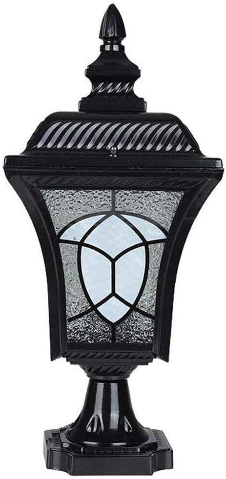 Lights Outdoor Retro Victoria Outdoor Waterproof Post Pillar Lamp Rainproof Metal Column Light Glass Lantern | Lumora