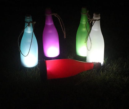 Solar Bottle Light Lamp Solar Powered Wine Bottle Lights Hanging Wine Bottle Landscape Lights for Outdoor Garden Yard Lawn Party Courtyard Patio,Pack of 5