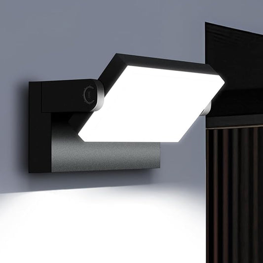 40W LED Outdoor Wall Light, 5000K Daylight Waterproof Floodlights, 360 ° Rotatable Wallpack Lighting Modern Security Commercial Exterior Wall Mount Fixture for Yard Hardwired Super Bright