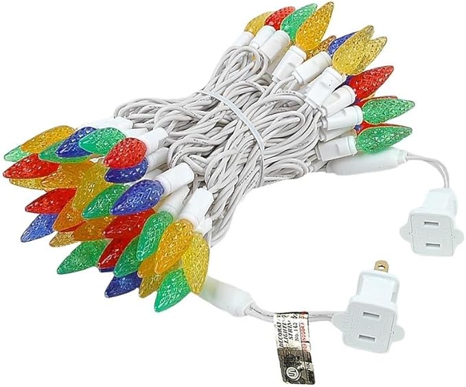 Novelty 24FT 70 LED C6 LED Christmas String Lights, Multicolor Commercial Grade Outdoor Tree Decorations | Lumora