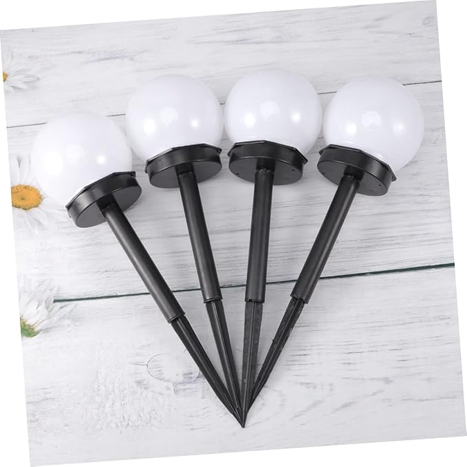 balacoo 8pcs Solar Garden Lanterns Outdoor Solar-Powered Lawn Lights Garden Light Bulbs for Pathway Patio