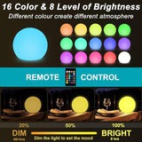 10-in Solar Globe Light, Solar Garden Ball Light Outdoor w/Remote, 16 RGB Color 4 Modes Glowing Ball, Waterproof | Lumora