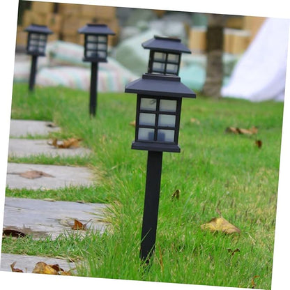 VILLCASE Outdoor Solar Pathway Lights LED Solar Landscape Lighting for Lawn Patio Walkway Driveway Durable with Easy Installation and RGB Glow