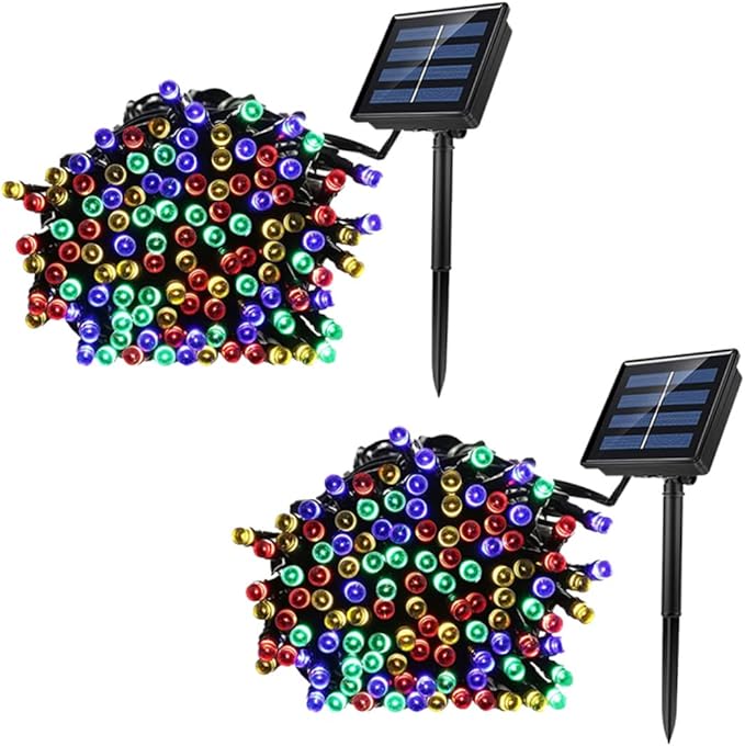 LIFKOME 100 Led Solar String Lights 10m Waterproof Auto On/Off Ip65 Outdoor Garden Decor Energy Efficient for Trees Porch Yard
