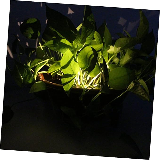 2PCS Solar Powered Flower Pot Light Decorative Garden Lamp Green Appearance for Pathways and Outdoor Decoration Durable with Long Lighting Random Color
