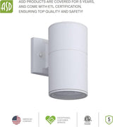 ASD 1 Light Outdoor Wall Light Fixture | 60W E26 Bulb Socket 120V ETL Cylinder Up Down Lights | | Lumora