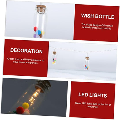 1pc Creative Wish Bottle String Light Led Colorful Decorative Lamp for Indoor and Outdoor Scene Decor Battery Operated Easy to Install Unique Egg Design