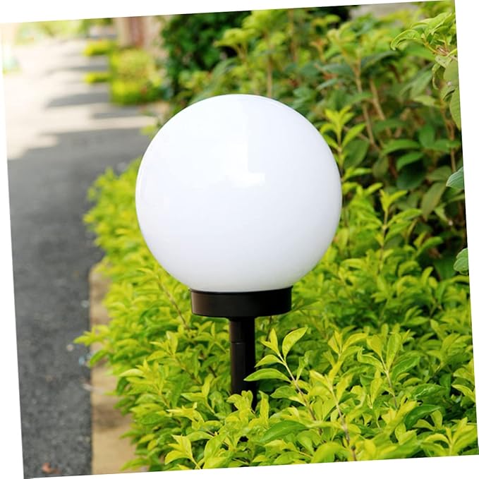 Vaguelly 4pcs Solar Pathway Lights Ball Bubble Shape Led Solar Panel Garden Lights Outdoor for Walkway Patio