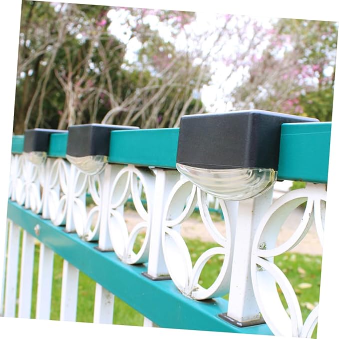 NUOBESTY 4pcs Solar Pathway Lights Step Lights for Garden Easy Install Landscape Lighting